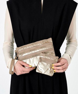 LeSportsac ZIP POUCH SET3/ヒトリップアラビアゴールド ヒトリップアラビアゴールド