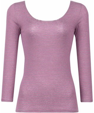 WACOAL あったかインナー 「天綿」を使用 しなやかでやわらかい あたたかくムレにくい 8分袖 長袖 【ふんわりあったか】 レディース CLD382 /ワコール バイオレット