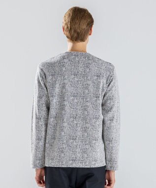 JOSEPH HOMME 【新素材】パフィーチェックジャージー　クルーネックカットソー ライトグレー系