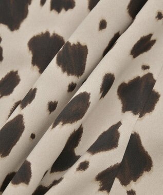 YECCA VECCA アニマル柄プリントマーメイドスカート Beige