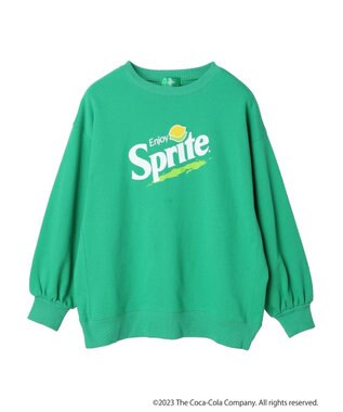 earth music&ecology 別注Ｓｐｒｉｔｅ「R」スウェット Green