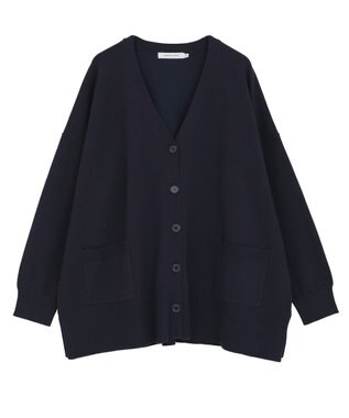 AMERICAN HOLIC バイパチVネックルーズカーディガン Navy