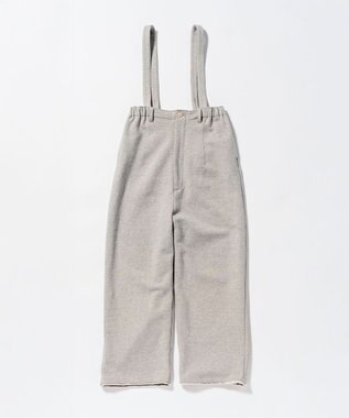 LENO SWEAT SALOPETTES スウェットサロペット BROWN