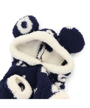 PET PARADISE ディズニー ミッキー 遠赤外線 ルームパーカー 《ロゴ柄》 小型犬 ネイビー