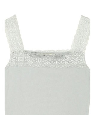 earth music&ecology レーススクエアキャミソール Mint