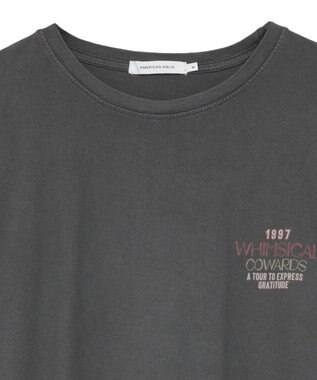 AMERICAN HOLIC 【選べる丈】ツアーロゴ加工Tワンピース Charcoal Gray