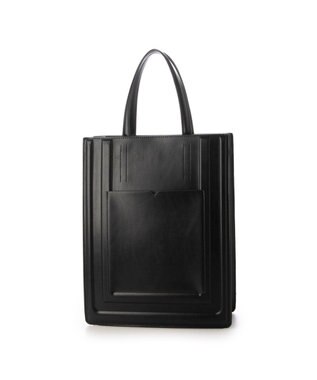 UNBILLION カシュカシュ cachecache / パネル型押し2wayトート ブラック