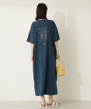 AMERICAN HOLIC 【選べる丈】ツアーロゴ加工Tワンピース Navy