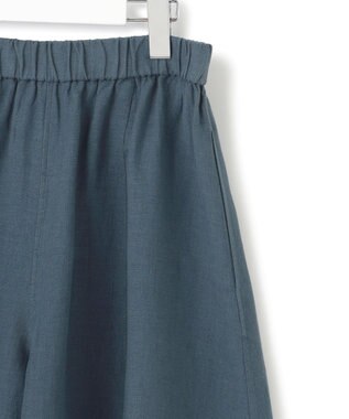 23区 S 【洗える】LIBECOリネン ガウチョ パンツ ダークグリーン系