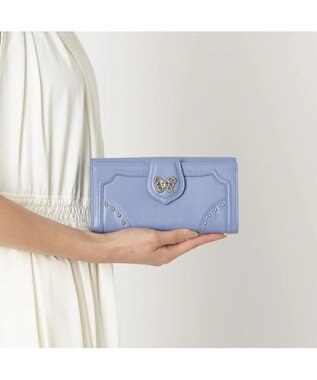 ANNA SUI ナーシャ フラップ長財布 ライトブルー