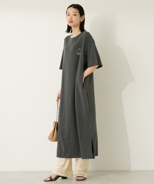AMERICAN HOLIC 【選べる丈】ツアーロゴ加工Tワンピース Charcoal Gray