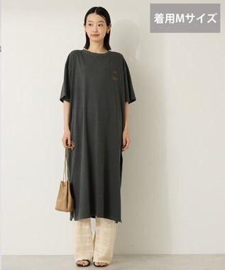AMERICAN HOLIC 【選べる丈】ツアーロゴ加工Tワンピース Charcoal Gray