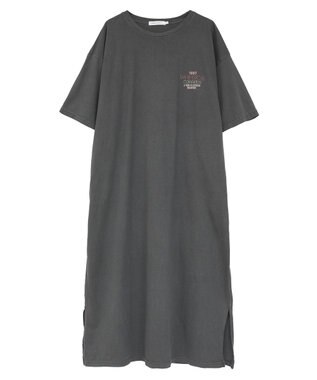 AMERICAN HOLIC 【選べる丈】ツアーロゴ加工Tワンピース Charcoal Gray