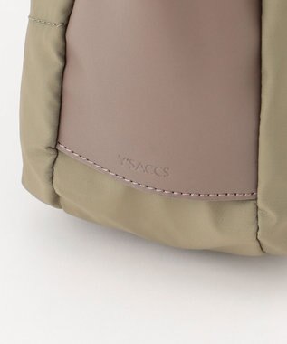 Y'SACCS 【ナイロンタフタ×リサイクルレザー】デイリーポシェット カーキ