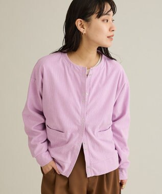 CRAFT STANDARD BOUTIQUE リングドットボタンカーディガン