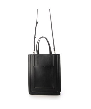 UNBILLION カシュカシュ cachecache / パネル型押し2wayトート ブラック