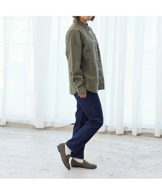 ing <ing>【WEB限定】レザービットローファー カーキヌバック