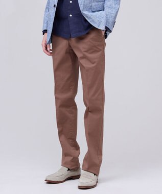  【ストレッチ】オックスガーメントダイ ステムテーパード パンツ