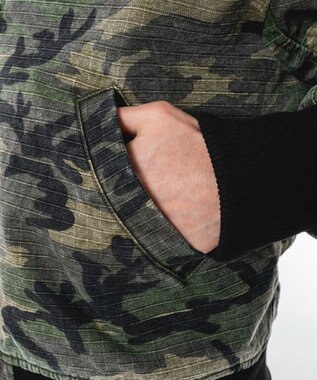 WEGO 【ユニセックス着用ITEM】リップストップフードブルゾン 柄1