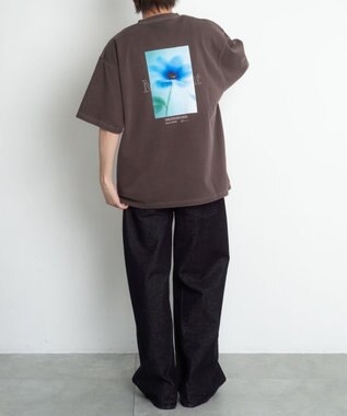 WEGO 【機能T】アクセ付きフォトグラフィックT（SS） ブラウンその他