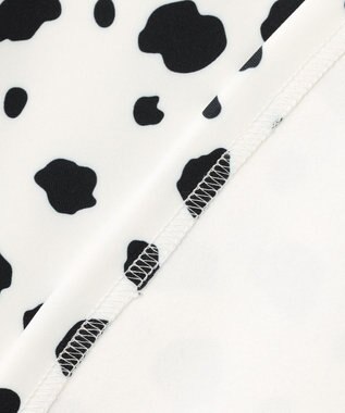 PW CIRCULUS 【WOMEN】スノーレオパード裏フリースモックネックT ホワイト系5