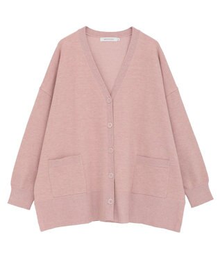 AMERICAN HOLIC バイパチVネックルーズカーディガン Pink