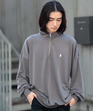 WEGO 【WEB限定/25年秋冬新作/ユニセックス着用ITEM】別注USPOLOハーフZIPPO スミクロ