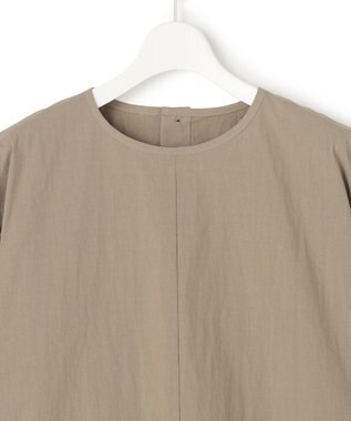 23区 【先行予約/SLOW/一部店舗限定】コットンナイロンタイプライター T ブラウス カーキ