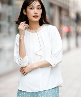 ANY SIS ボウタイツイル ブラウス オフ