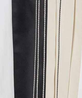 JOSEPH 【洗える】ポプリンカラーブロック　リラックスブラウス B&W Quail