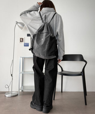 WEGO サイドメッシュポケットナップサック スミクロ