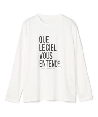 UNFILO コットンスムース グラフィック ロンＴ オフ(ロゴ)