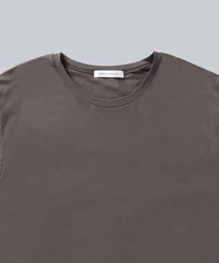 WHITE MAILS 【UNISEX】SPANDEX PAPER JERSEY CREW NECK Tシャツ コゲチャ