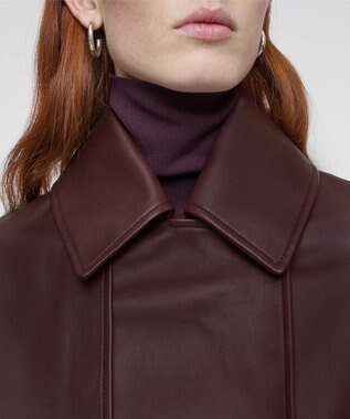 JOSEPH ナッパレザーブレーズ　ジャケット　 Maraschino