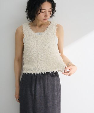 Green Parks ・ｓｗｉｎｇ　ｂｙ　２ｗａｙチュールヤーンベスト