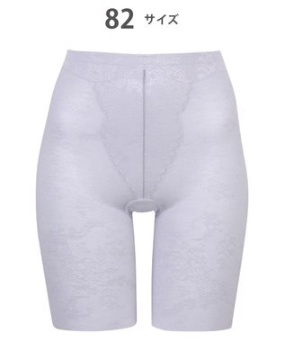 WACOAL ガードル ロング丈 【EverChic】 綿混メッシュ生地(本体) 通気性(本体) ほどよくおなか押さえ フリーカッティング仕様(裾) レディース GRC430 /ワコール グレー