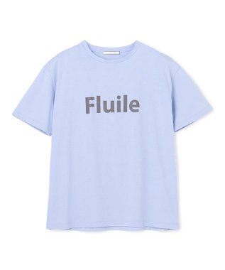 BEIGE， STELLERITE / コットンロゴTシャツ Sax