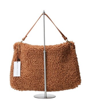 INTER-CHAUSSURES 【ANDREA CARDONE ITALI】レザーハンドルボアバッグ ライトブラウン