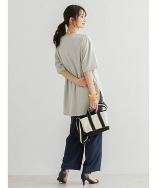 AMERICAN HOLIC 抗菌防臭　Ｄａｉｌｙ！　裾ラウンドカットチュニック Light Gray