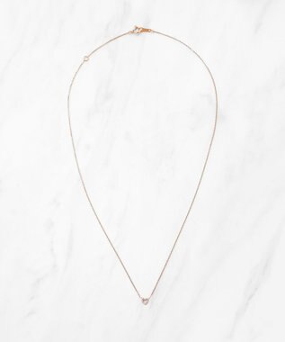 TOCCA 【WEB限定】IN YOUR HEART NECKLACE K10 ダイヤモンド ネックレス ピンクゴールド系