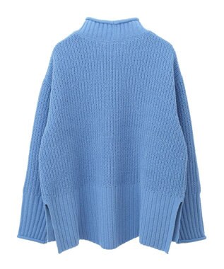 Green Parks ｍｏｋｏモールモックネックニットプルオーバー Blue