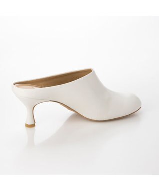 MODE ET JACOMO <MODE ET JACOMO>オブリークトゥミュールパンプス ホワイト