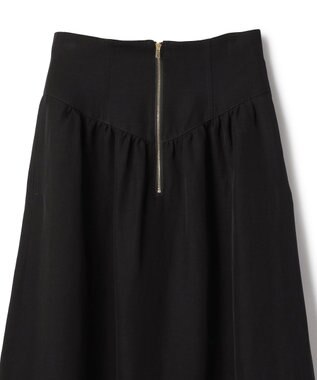 BEIGE， BERNARD / リネン混 ゴールドジップ ハイウエススカート Black