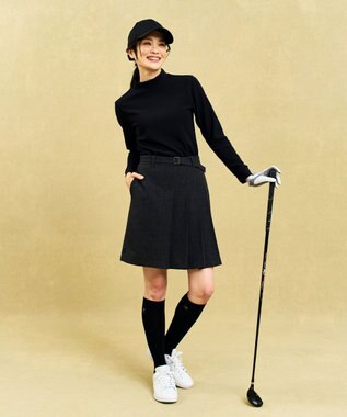 23区GOLF 【WOMEN】型崩れしにくいエッセンシャルリブインナー ブラック系