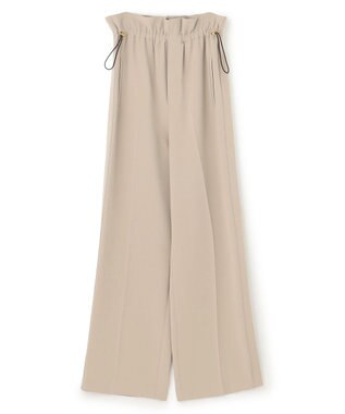 BEIGE， 【洗える・STORY 6月号掲載】RUE / ウエストゴムワイドストレートパンツ Taupe