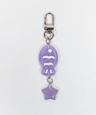 WEGO キラキラおさかなキーホルダー ライトパープル