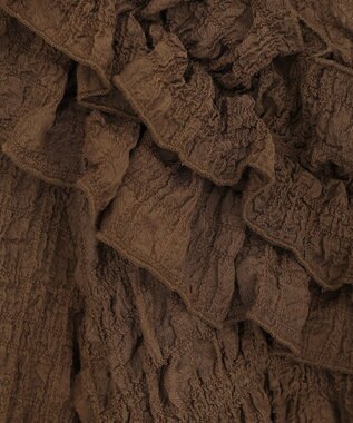 Green Parks ２ＷＡＹフリルブラウス Brown