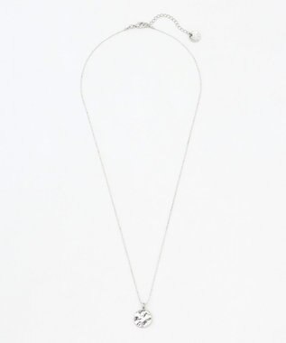 ANY SIS メタルコイン2連 ネックレス シルバー