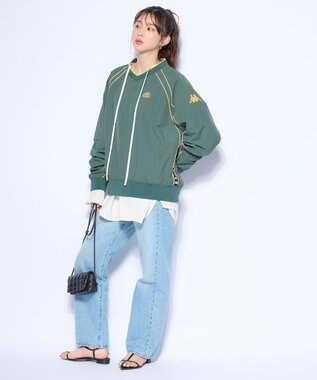 OP／FILA 【Kappa】ウーブンビステジャケット グリーン