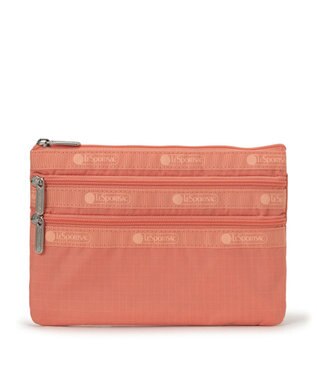 LeSportsac 3ZIP COSMETIC/コーラルパンチ